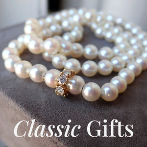 Doyle & Doyle holiday jewelry gift guides, vintage pearl necklace