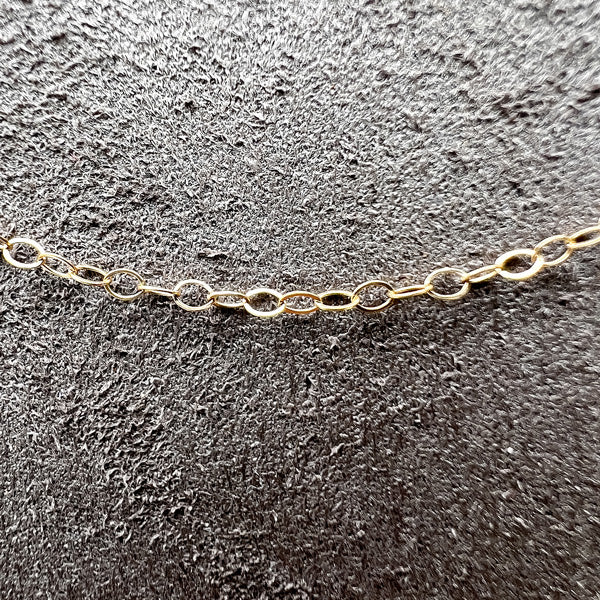 10k Fine Cable Chain Necklace sold by Doyle and Doyle an antique and vintage jewelry boutique