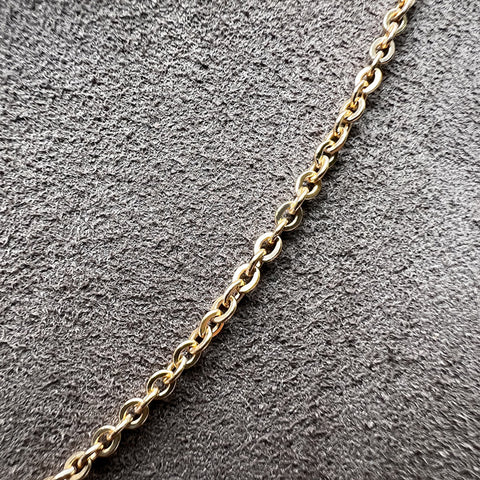 Flat Cable Chain sold by Doyle and Doyle an antique and vintage jewelry boutique
