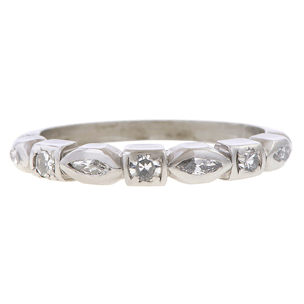 Vintage Marquise Diamond Band sold by Doyle and Doyle an antique and vintage jewelry boutique