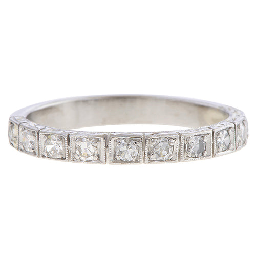 Art Deco Diamond Band sold by Doyle and Doyle an antique and vintage jewelry boutique