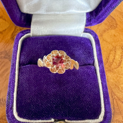 Victorian Garnet Ring sold by Doyle and Doyle an antique and vintage jewelry boutique