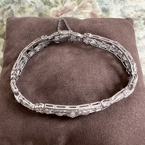 Art Deco Bailey, Banks & Biddle Diamond Bracelet sold by Doyle and Doyle an antique and vintage jewelry boutique