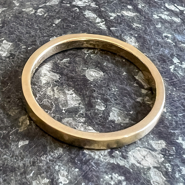 Vintage Square Stock Wedding Band sold by Doyle and Doyle an antique and vintage jewelry boutique
