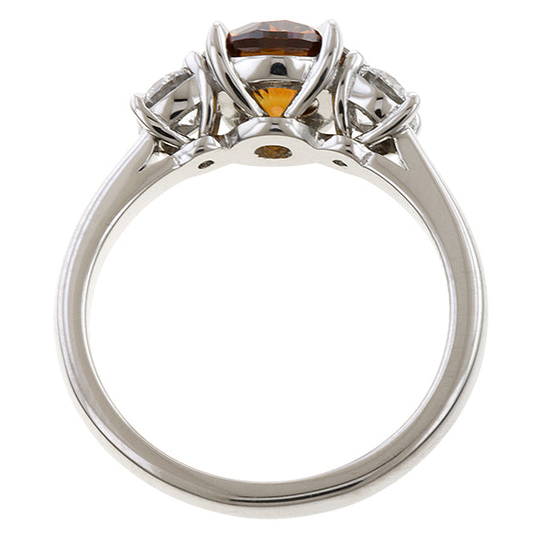 Fancy Brown Diamond Three Stone Ring, from Doyle & Doyle antique and vintage jewelry boutique