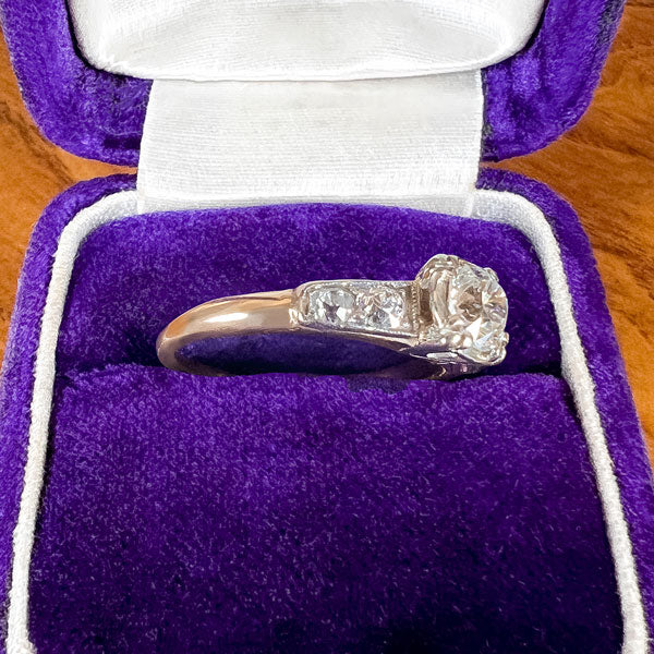 Engagement Ring, Old Euro. 0.45ct. sold by Doyle and Doyle an antique and vintage jewelry boutique
