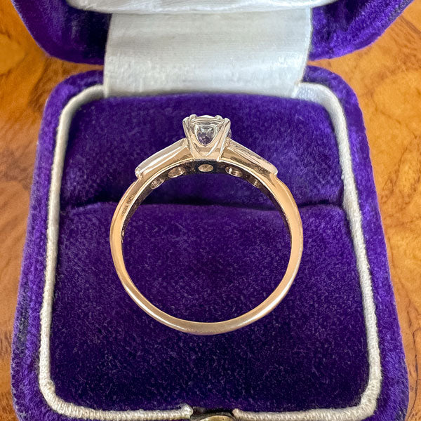 Engagement Ring, Old Euro. 0.45ct. sold by Doyle and Doyle an antique and vintage jewelry boutique