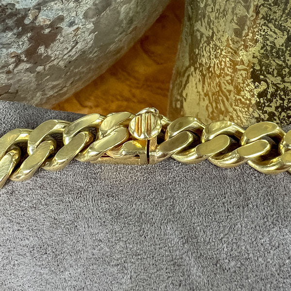Vintage Cuban Link Bracelet sold by Doyle and Doyle an antique and vintage jewelry boutique