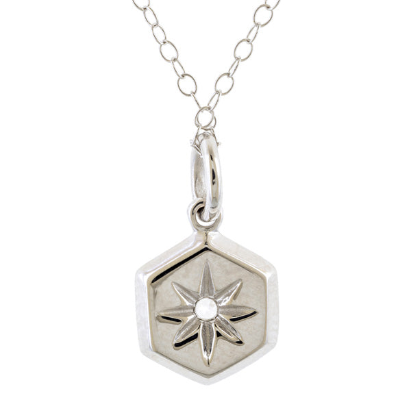 Hex Diamond Pendant Necklace, Heirloom by Doyle & Doyle, from Doyle & Doyle jewelry in New York 