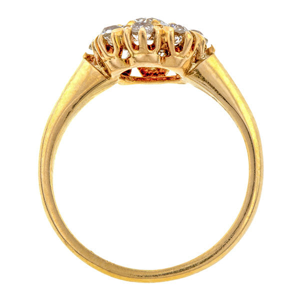 Victorian Diamond Cluster Ring. 0.27ct