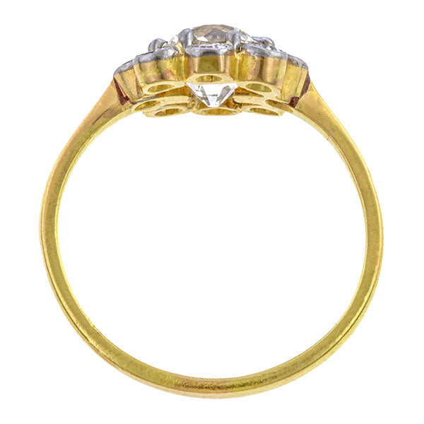 Antique Engagement Ring, Old Euro 1.04ct