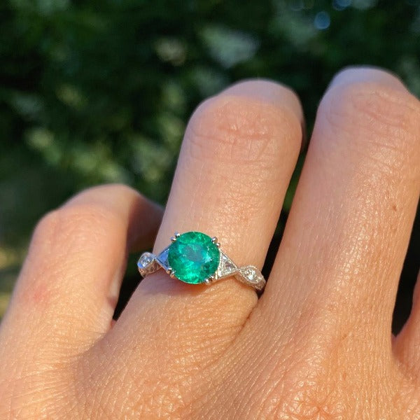 Emerald & Diamond Ring from Doyle & Doyle