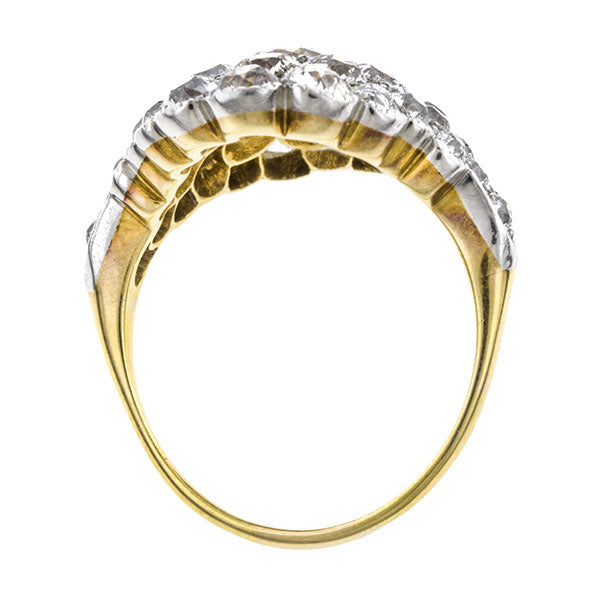Edwardian Diamond Cluster Ring sold by Doyle and Doyle an antique and vintage jewelry boutique