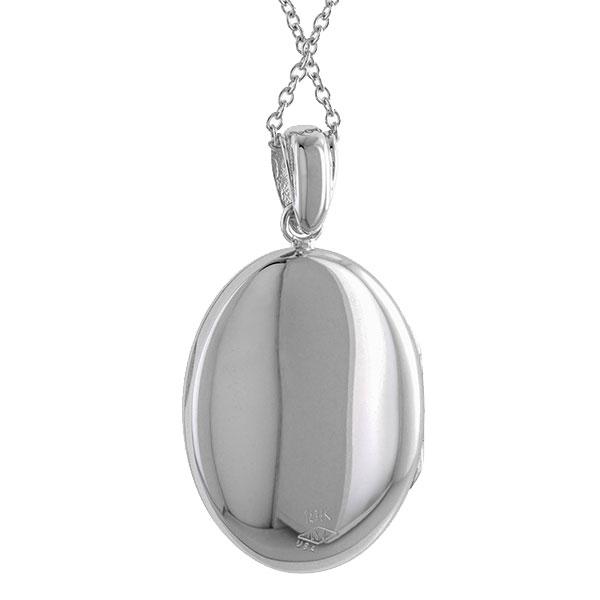 Oval Locket Necklace sold by Doyle and Doyle an antique and vintage jewelry boutique