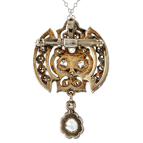 Georgian Diamond Pendant / Pin