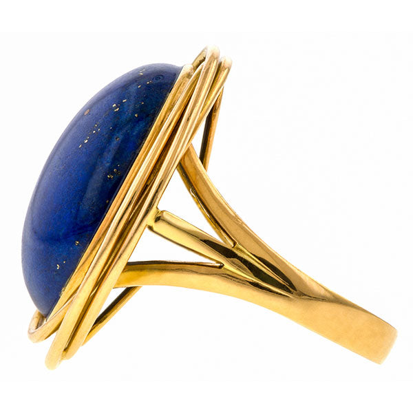 Vintage Lapis Ring sold by Doyle and Doyle an antique and vintage jewelry boutique