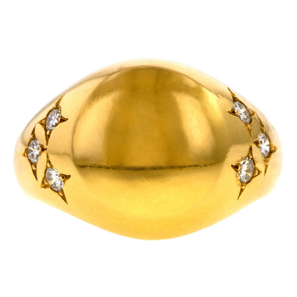 Chaumet Vintage Diamond Signet Ring