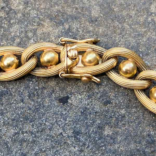 Vintage Curb Link Bracelet sold by Doyle and Doyle an antique and vintage jewelry boutique
