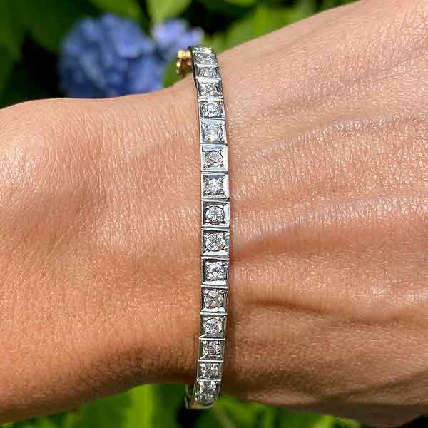 Antique Diamond Bracelet sold by Doyle and Doyle an antique and vintage jewelry boutique