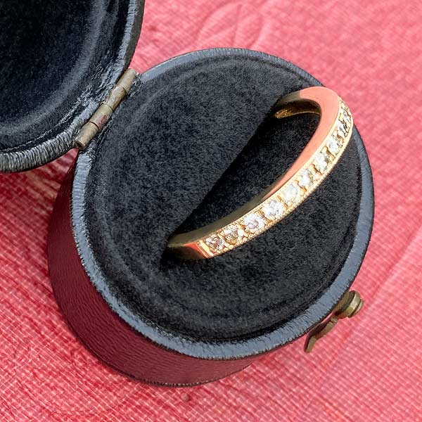 Diamond Wedding Band sold by Doyle and Doyle an antique and vintage jewelry boutique
