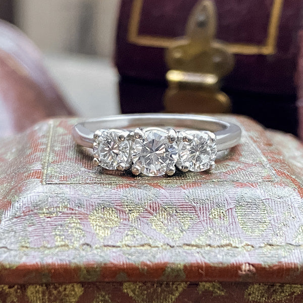 Vintage Three Diamond Ring - Main Image