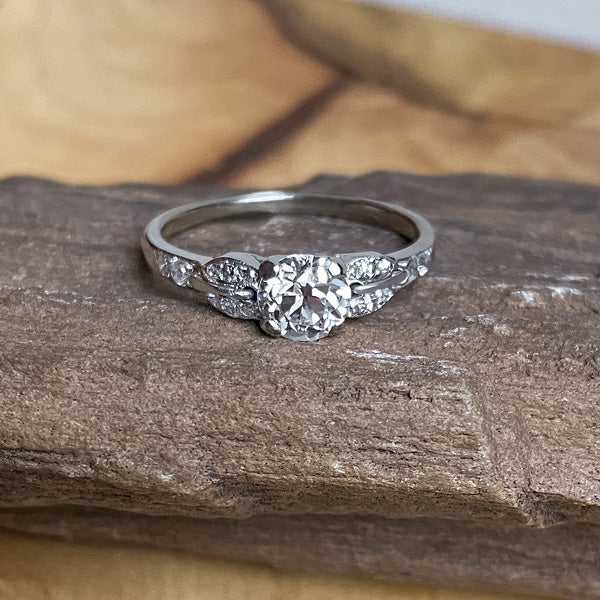 Art Deco Engagement Ring, Circular Brilliant - Main Image