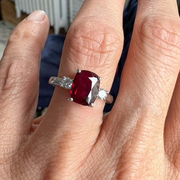 Vintage Ruby Diamond Ring