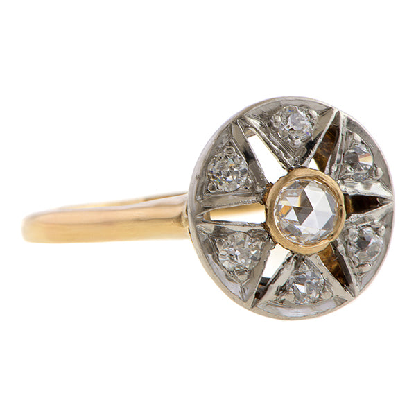 Antique Rose Cut Diamond Ring sold by Doyle and Doyle an antique and vintage jewelry boutique