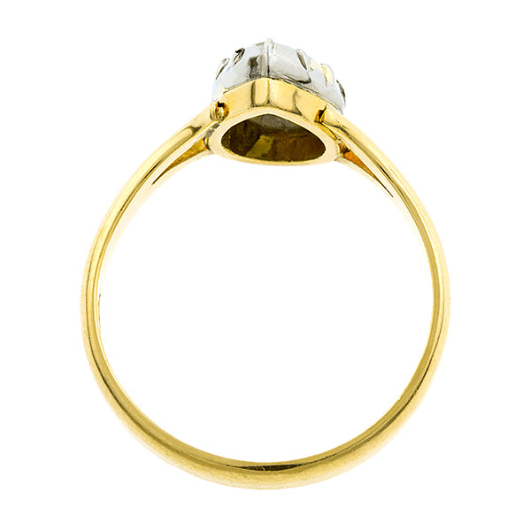 Victorian Pear Shaped Diamond Ring:: Doyle & Doyle