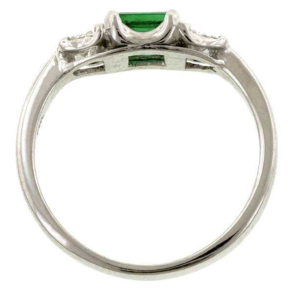 Estate Emerald & Diamond Ring