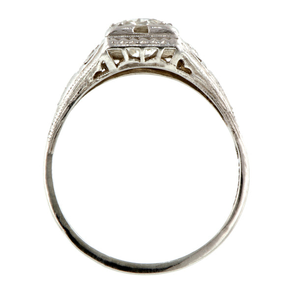 Art Deco Engagement Ring, TRB 0.95ct Doyle & Doyle
