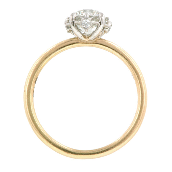 North Star Engagement Ring, Old Euro 1.04ct., West 13th Collection- sold by Doyle & Doyle an antique & vintage jewelry store.