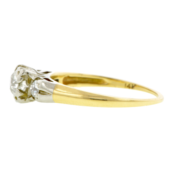 Art Deco Diamond Engagement Ring, Old Euro 0.37ct::Doyle & Doyle