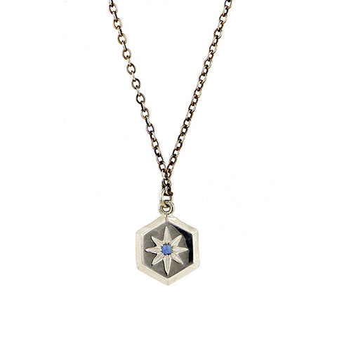 Hex Sapphire Necklace- Heirloom by Doyle & Doyle
