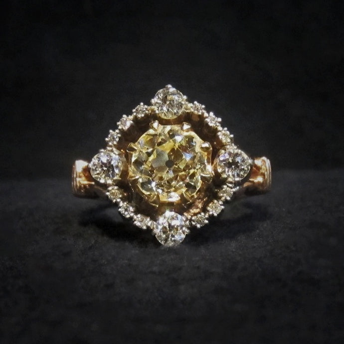 Dramatic Georgian Style Engagement Ring of the Week