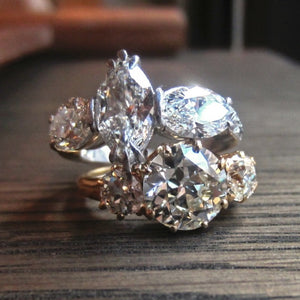 Two 3 Stone Diamond Engagement Rings from Doyle & Doyle