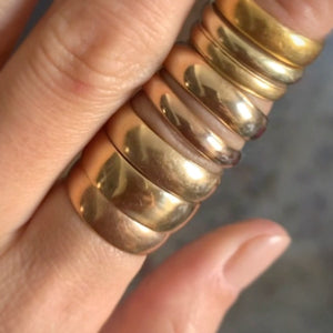 Stack of Vintage & Antique Gold Wedding Bands, from Doyle & Doyle