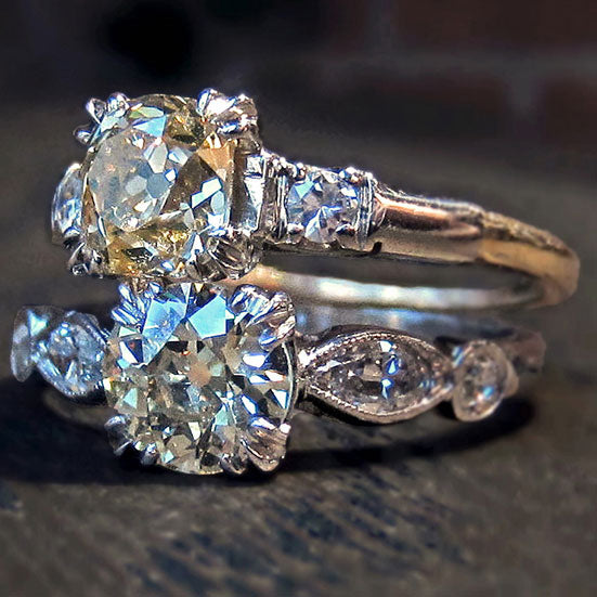 Yellow Diamond Duo: Engagement Ring(s!) of the Week