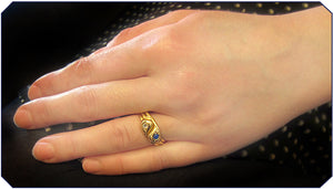 Victorian Double Snake Ring