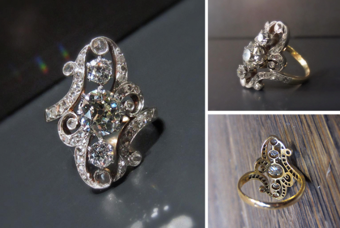 Swirling Elegance: Belle Epoque Engagement Ring of the Week