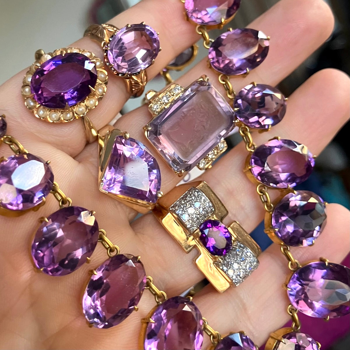 Vintage and antique amethyst jewelry from Doyle & Doyle