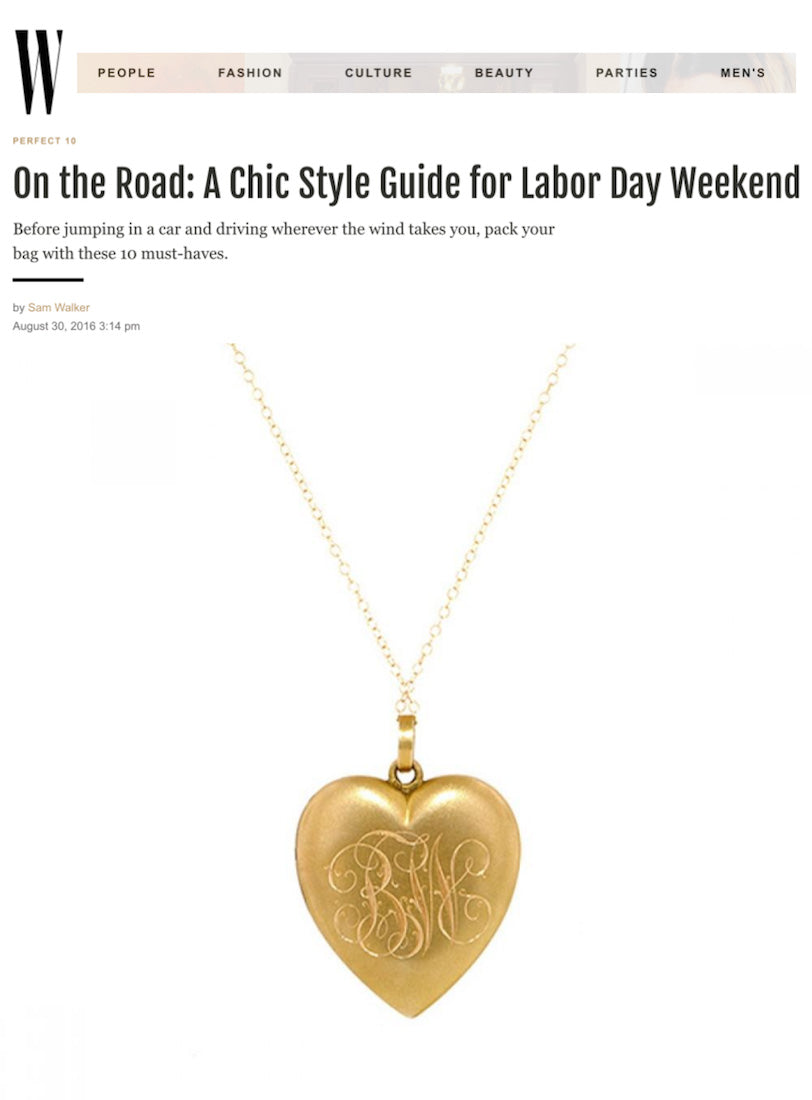 An article featuring an antique gold heart pendant. 