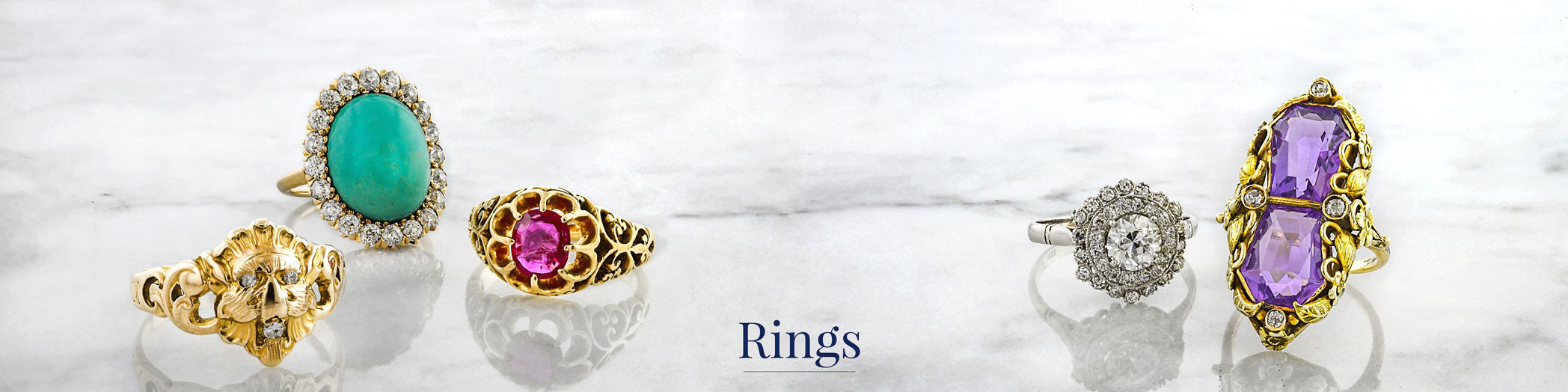 Princess Cut Garnet Art Nouveau Antique Ring in Yellow Gold — Antique  Jewelry Mall
