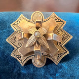 Victorian Taille d'Epargne Pin sold by Doyle and Doyle an antique and vintage jewelry boutique