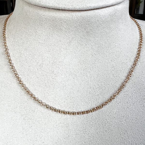 Double Link Cable Chain Necklace sold by Doyle and Doyle an antique and vintage jewelry boutique