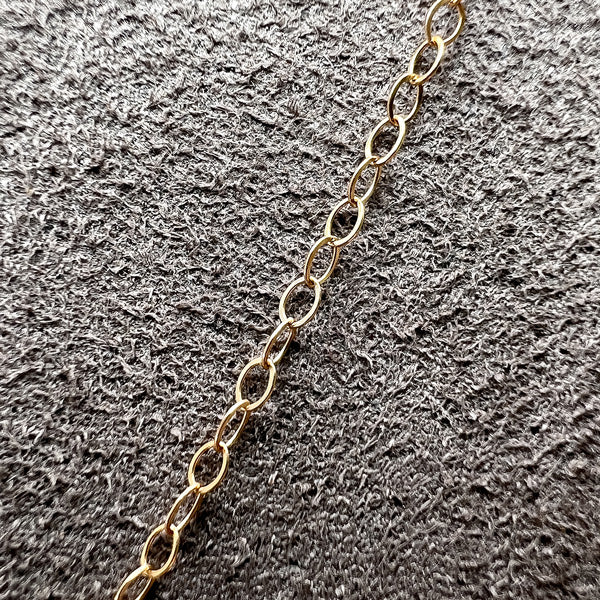 10k Fine Cable Chain Necklace sold by Doyle and Doyle an antique and vintage jewelry boutique