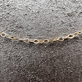 10k Fine Cable Chain Necklace sold by Doyle and Doyle an antique and vintage jewelry boutique