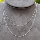 Thin Silver Cable Chain sold by Doyle and Doyle an antique and vintage jewelry boutique