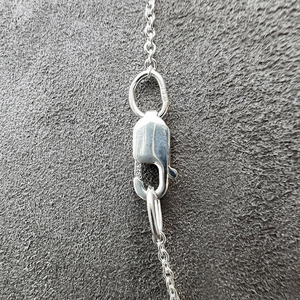 Thin Silver Cable Chain sold by Doyle and Doyle an antique and vintage jewelry boutique