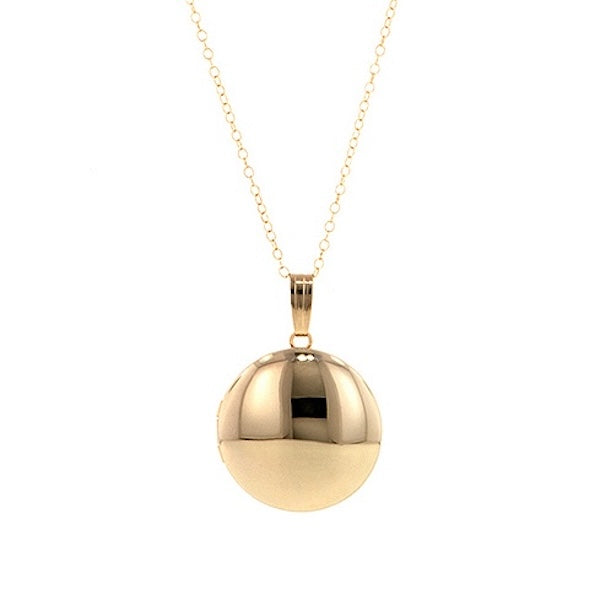 Classic Round Gold Locket, from Doyle & Doyle